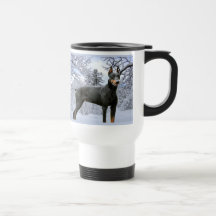 Taza del Pinscher del Doberman
