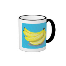 Taza del plátano de la serie de la cocina con acen