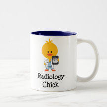 Taza del polluelo de la radiología