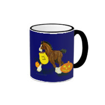 Taza del potro de Halloween Clydesdale