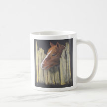 Taza del potro de la mirada furtiva