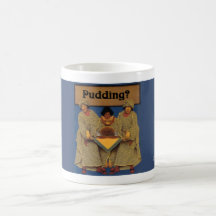 Taza del pudín de ciruelo