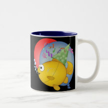 Taza del regalo de cumpleaños del Goldfish