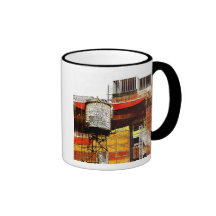 Taza del regalo de la construcción de Nueva York