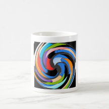 Taza del remolino del arco iris