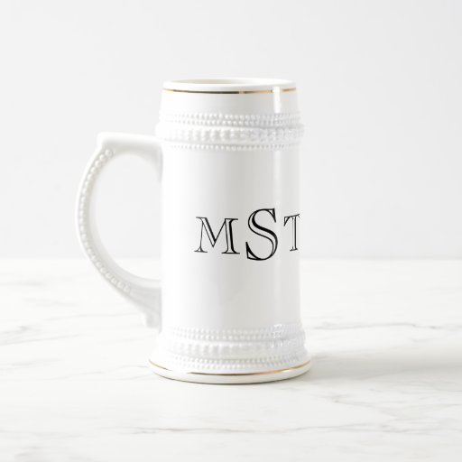 taza del stein de la cerveza del soltero del monog
