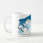 Taza del tigre de la nieve y del hombre de la niev