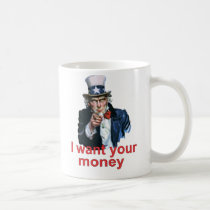 Taza del tío Sam del IRS tazas