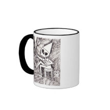 Taza "del tonto esquelético"