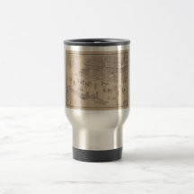 Taza del viaje de la impresión de la droguería