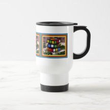 Taza del viaje de la torta del rompecabezas