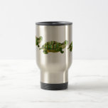 Taza del viaje de la tortuga del jade tazas