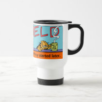 Taza del viaje de las mañanas de Garfield Logobox tazas