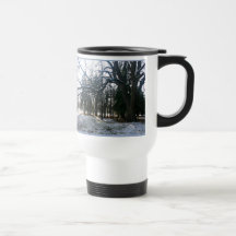 Taza del viaje de las ramas de la nieve
