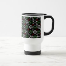 Taza del viaje de los copos de nieve