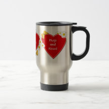 Taza del viaje de los corazones de la margarita de