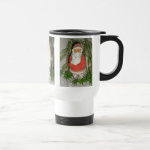 Taza del viaje de Santas del cartón piedra