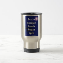 taza del viaje del esfuerzo de torsión del cerebro
