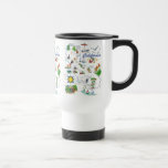 Taza del viaje del mapa de California