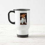 Taza del viaje del perro de perrito de Jack Russel
