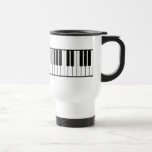 Taza del viaje del teclado de piano