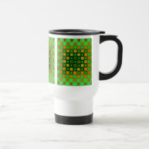 Taza del viaje del verde del arte de Op. Sys.