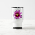 Taza del viaje - flor rosada de la fantasía