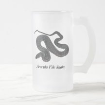 Taza del vidrio esmerilado de la serpiente del fic