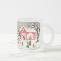 Taza del vidrio esmerilado de los saludos del camp