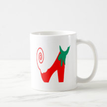 taza del zapato de la pimienta de chile