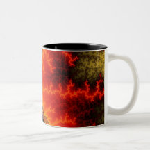 Taza del zigzag de la llama