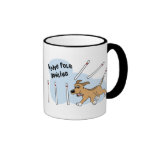 Taza divertida de la agilidad del perro de postes 