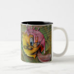 Taza divertida de la cabeza de globo