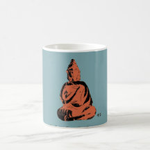 Taza divertida de la taza de café de Buda Lotus de