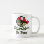 Taza divertida del pirata del guisante