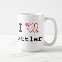 Taza doble de la tarjeta del día de San Valentín d