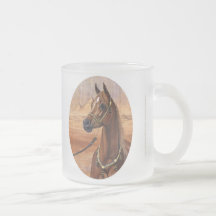 Taza egipcia del caballo de princesa Arabian