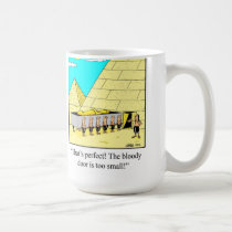 Taza egipcia divertida de la pirámide tazas