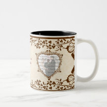 Taza elegante del boda de la mariposa
