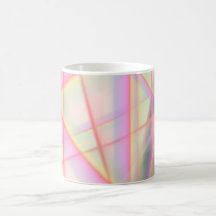 Taza en colores pastel de la prisma