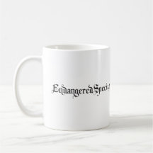 Taza en peligro de la especie