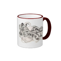 Taza encadenada del corazón