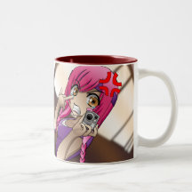 Taza enojada de Momo