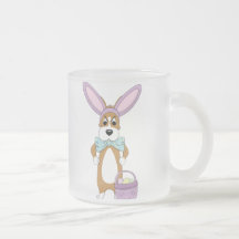Taza escarchada del Corgi de Pascua
