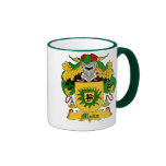 Taza española del escudo de la familia del apellid