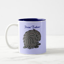 Taza espinosa del puerco espín