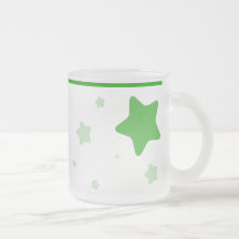 Taza estrellada con el cuello - verde