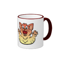 Taza extraña del gato