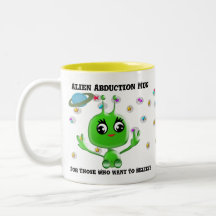 Taza extranjera de la abducción para los que quier