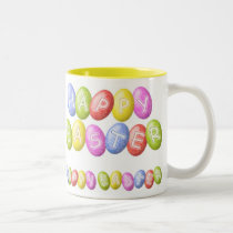 Taza feliz de los huevos de Pascua tazas